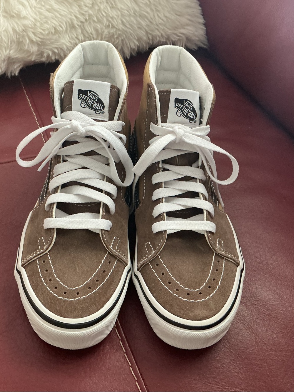 Vans Sk8-Hi Brown Suede High-Top Sneakers size 6.5